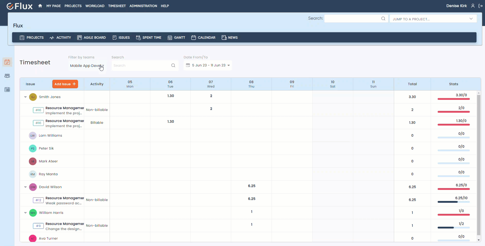search timesheet
