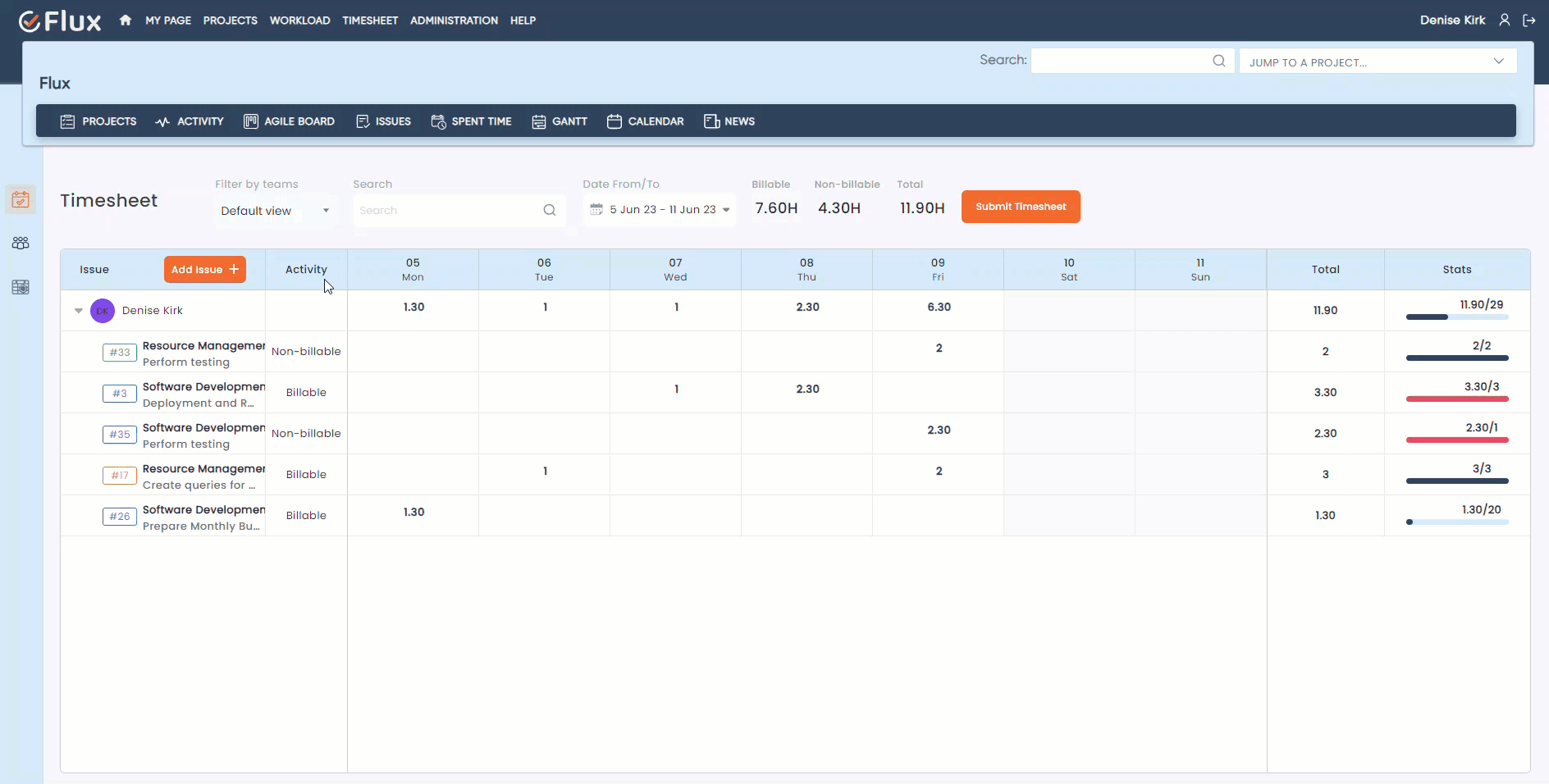 timesheet add issue