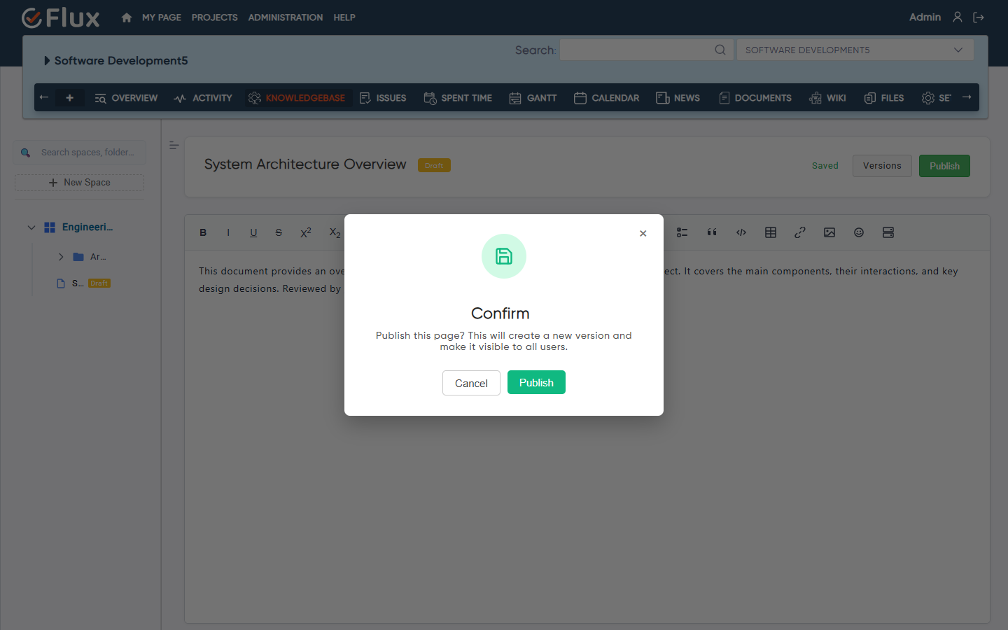 publish confirmation publish confirmation