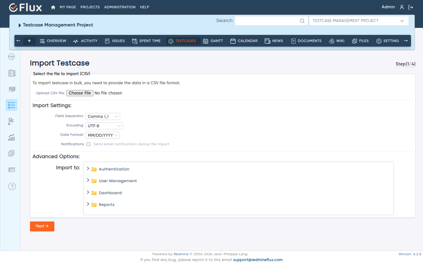 import testcase