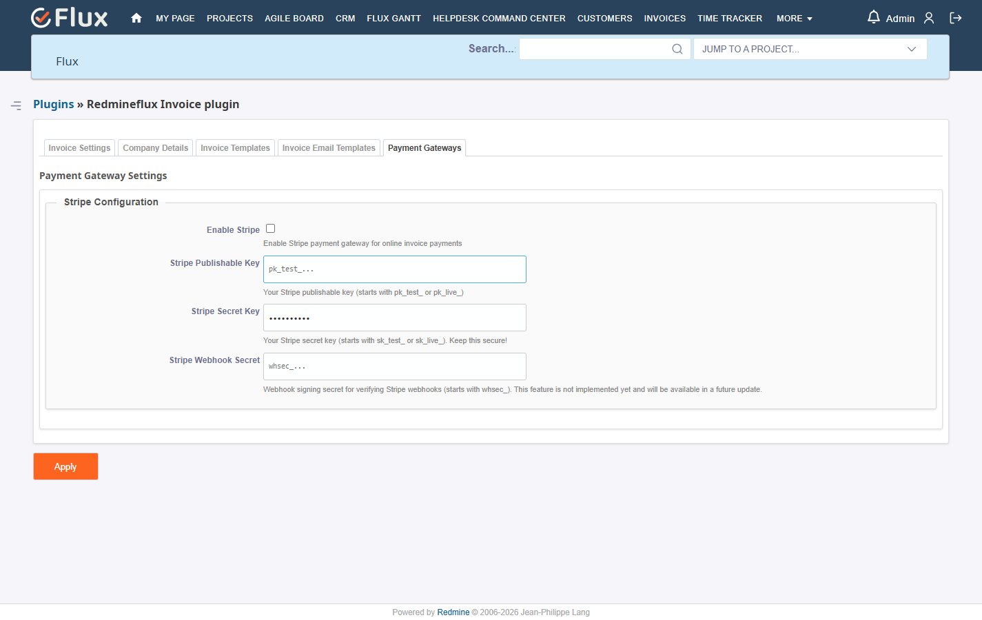 config payment gateways