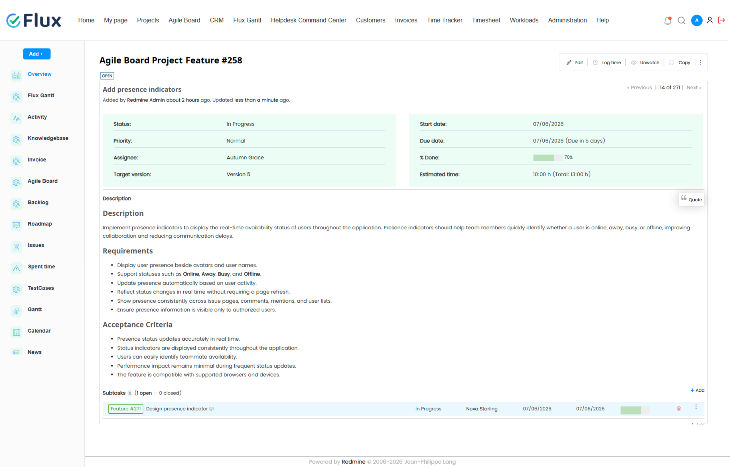 Daisy theme - issue detail view, less noise more signal